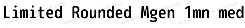Limited Rounded Mgen 1mn medium字体转换